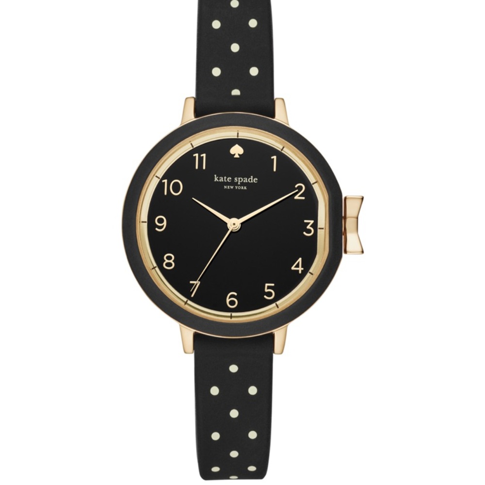 Kate Spade park row polka dot silicone watch